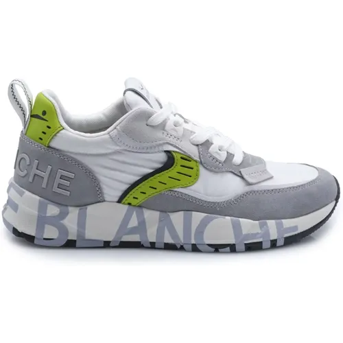 Club01 Sneakers Grau Weiß Limette , Herren, Größe: 44 EU - Voile blanche - Modalova