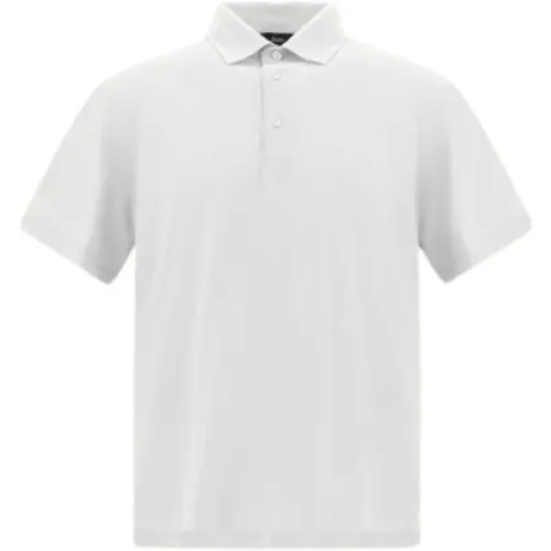 Breathable Crepe Voile Jersey Polo Shirt , male, Sizes: XL - Herno - Modalova