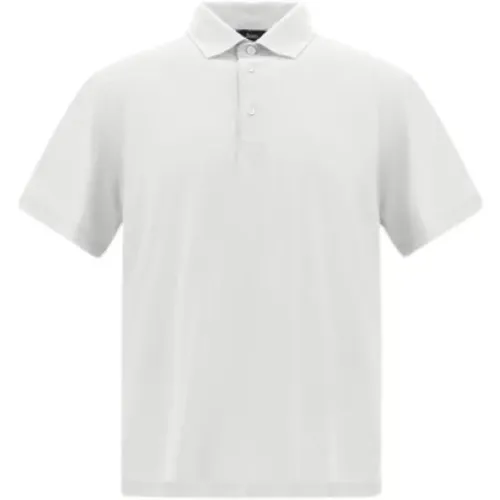 Breathable Crepe Voile Jersey Polo Shirt , male, Sizes: XL, L - Herno - Modalova