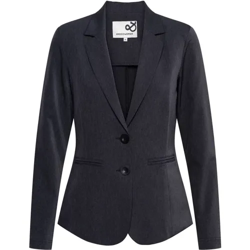 Reiseblazer Anthrazit , Damen, Größe: 3XL - &Co Woman - Modalova