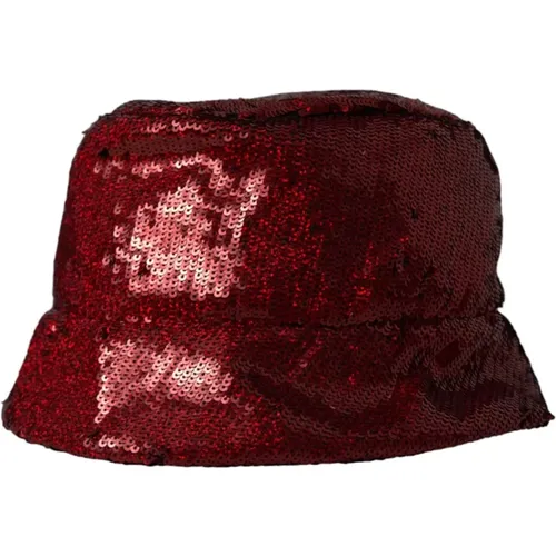 Sequined Bucket Hat , male, Sizes: 60 CM - Dolce & Gabbana - Modalova