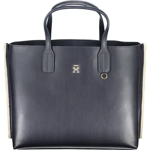 Blaue Damenhandtasche mit Verstellbarem Riemen - Tommy Hilfiger - Modalova