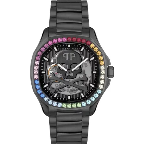 Skeleton Spectre Rainbow Automatic Watch , male, Sizes: ONE SIZE - Philipp Plein - Modalova