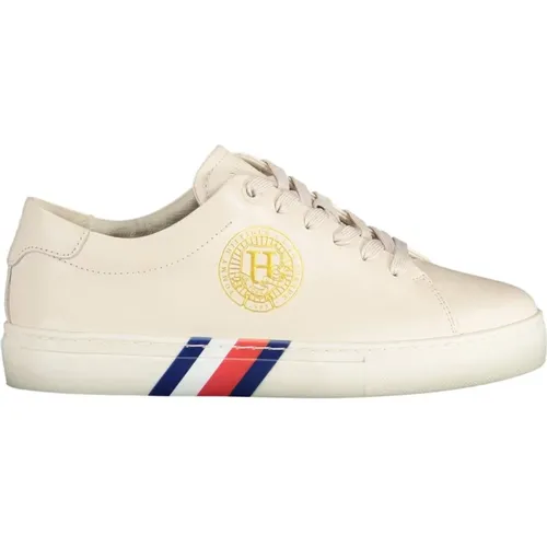 Sportliche Sneakers mit Kontrastdetails , Damen, Größe: 37 EU - Tommy Hilfiger - Modalova