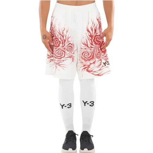 Grafikshorts in Cwhite/Tepore Y-3 - Y-3 - Modalova