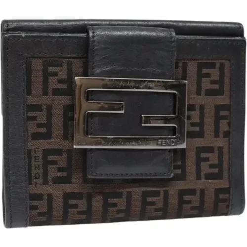 Pre-owned Canvas wallets , female, Sizes: ONE SIZE - Fendi Vintage - Modalova