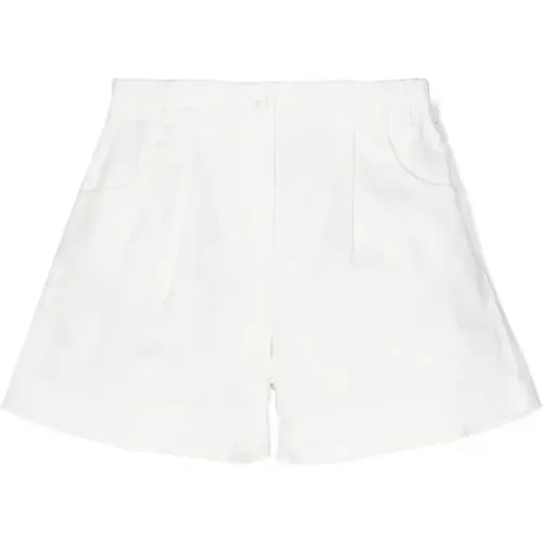 Weiße Bermuda-Shorts Elastischer Bund - Il Gufo - Modalova
