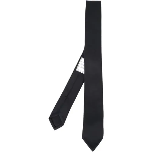Marineblauer Klassischer Krawatte in Super 120s Twill , Herren, Größe: ONE Size - Thom Browne - Modalova