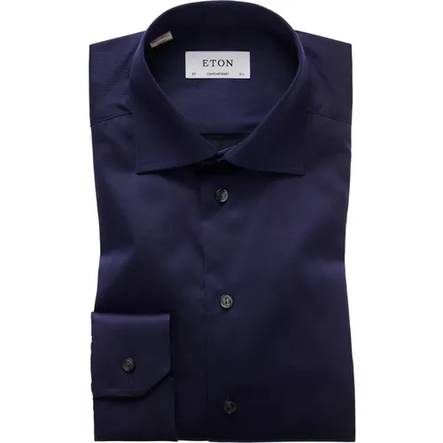 Temporary Fit Shirt for Modern Men , male, Sizes: 3XL, S, 4XL, XL, 2XL, M - Eton - Modalova