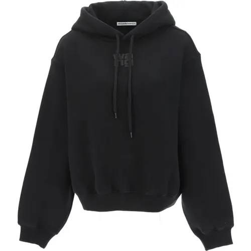 Puff Pain Terry Hoodie , Damen, Größe: M - T by Alexander Wang - Modalova