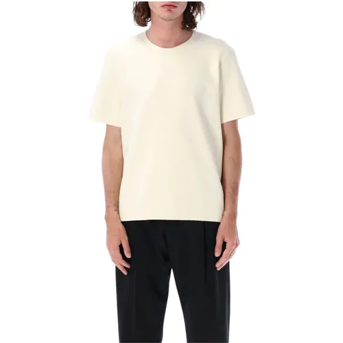 Luxury Viscose Blend Crewneck T-Shirt , male, Sizes: M - Jil Sander - Modalova