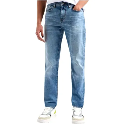 Slim Light Wash Jeans , male, Sizes: W29 - Emporio Armani - Modalova