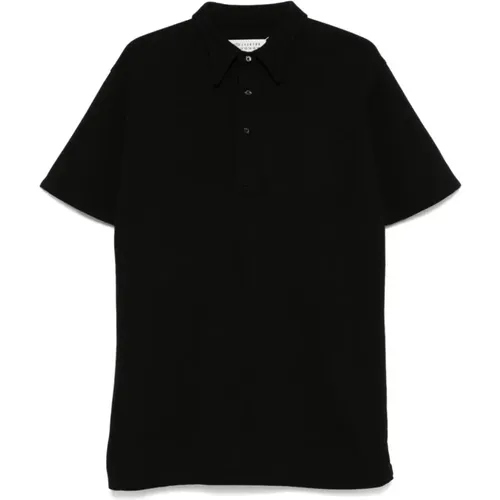 Polo Shirt with Signature Logo , male, Sizes: L, M - Maison Margiela - Modalova