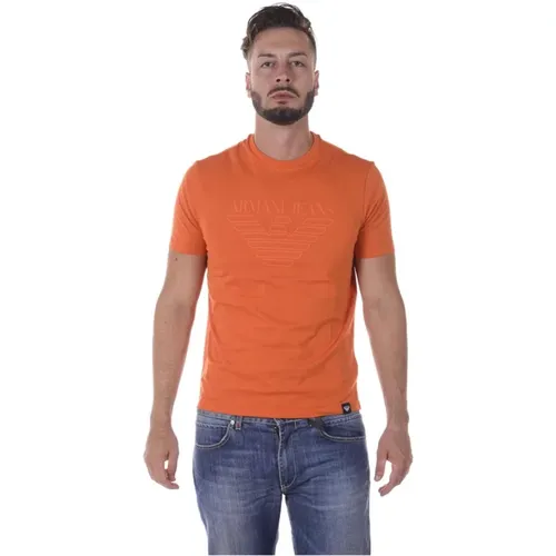 Casual T-Shirt Sweatshirt , Herren, Größe: XL - Armani Jeans - Modalova