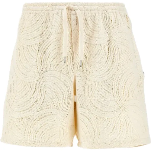 Cream Croche Swirl Shorts , male, Sizes: S, L, XL, M - Arte Antwerp - Modalova