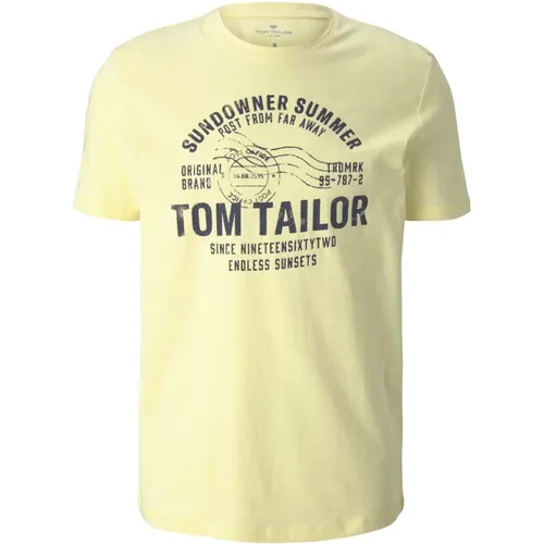 Klassisches Rundhals T-Shirt - Tom Tailor - Modalova