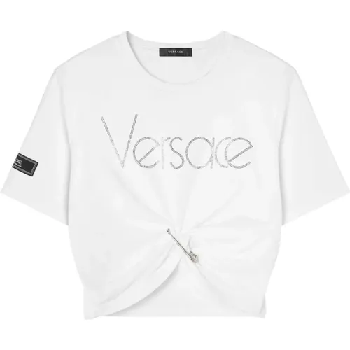 T-shirts and Polos , female, Sizes: XS, 2XS - Versace - Modalova