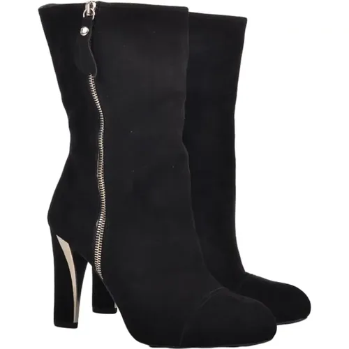 Luxurious Chamois Heeled Boots , female, Sizes: 4 1/2 UK, 5 1/2 UK - Stuart Weitzman - Modalova