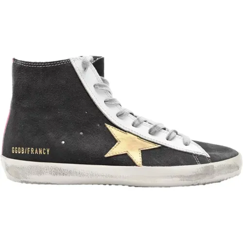 Schwarz-Gold Francy Sneakers , Damen, Größe: 39 EU - Golden Goose - Modalova