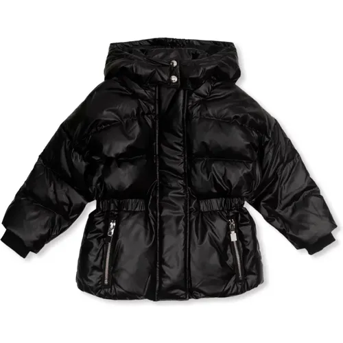 Schwarze Daunenjacke mit gesticktem Logo - Givenchy - Modalova