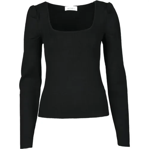 Stylisches Viskose-Polyester-Top , Damen, Größe: S - MeiMeiJ - Modalova