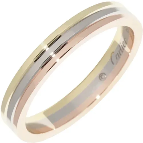 Pre-owned Metal rings , female, Sizes: ONE SIZE - Cartier Vintage - Modalova