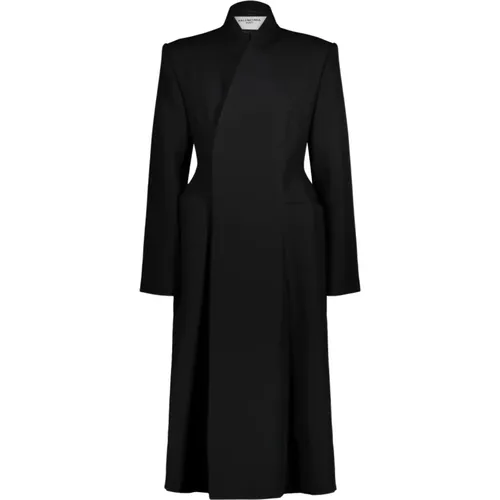 Hourglass Coat with Stand-up Lapel , female, Sizes: S, XS - Balenciaga - Modalova