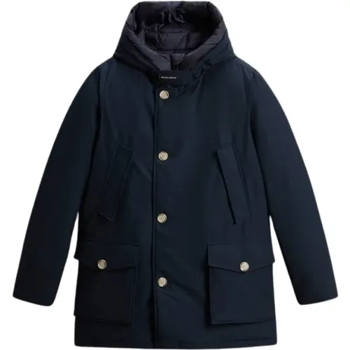 Arctic Parka Melton Jacket , male, Sizes: XL, 2XL, S - Woolrich - Modalova