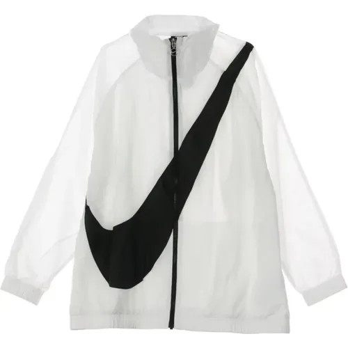 Windbreaker Jacket with Swoosh , female, Sizes: M - Nike - Modalova