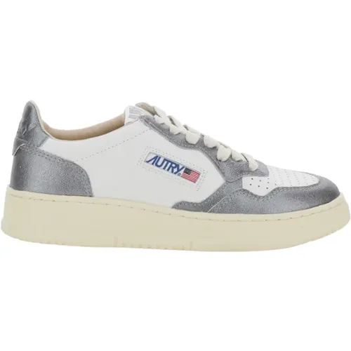 Graue Sneakers Niedriger Medalist Stil , Damen, Größe: 36 EU - Autry - Modalova