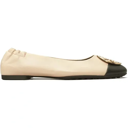 Claire Cap Toe Ballet Ballerina , Damen, Größe: 38 1/2 EU - TORY BURCH - Modalova