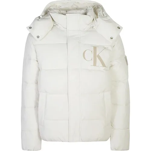 Parka Men's Winter Jacket , male, Sizes: L, M, S - Calvin Klein Jeans - Modalova