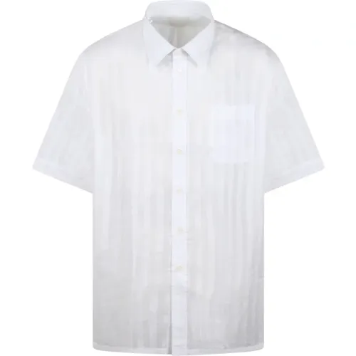 Striped Cotton Voile Shirt , male, Sizes: M, XL, L - Givenchy - Modalova