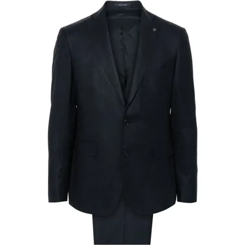 Wool-Cashmere Suit Jacket and Trousers , male, Sizes: M, XL - Tagliatore - Modalova