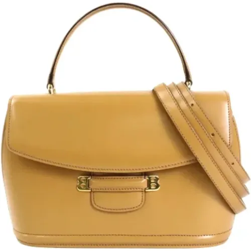 Camel Leather Shoulder Bag - AB Condition , female, Sizes: ONE SIZE - Bally Pre-owned - Modalova