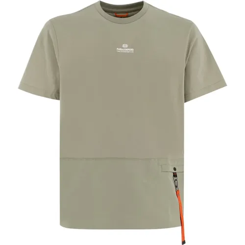 Hybrid Crewneck T-shirt with Pocket , male, Sizes: L - Parajumpers - Modalova
