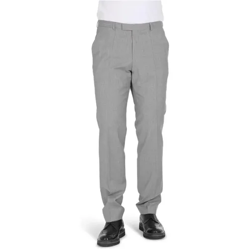 Grey Wool Blend Trousers , male, Sizes: XL, 2XL - Hugo Boss - Modalova