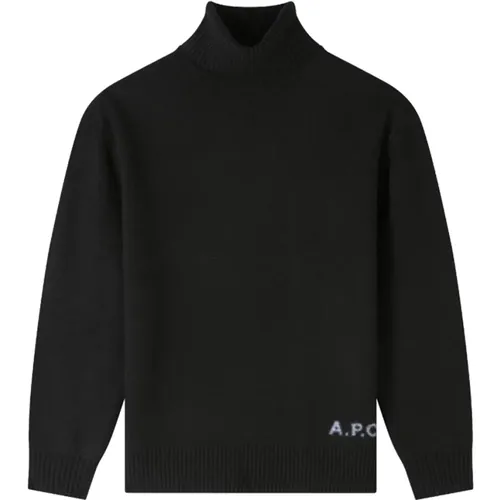 Schwarzer Rollkragenpullover Walter , Herren, Größe: M - A.P.C. - Modalova