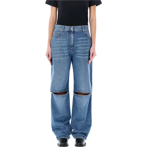 Bootcut Jeans with Knee Cutouts , female, Sizes: 2XS, XS, S - JW Anderson - Modalova
