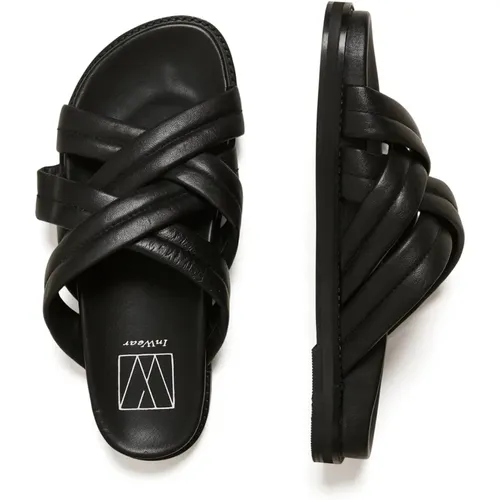Stilvolle Leder-Slide-Sandalen , Damen, Größe: 39 EU - InWear - Modalova