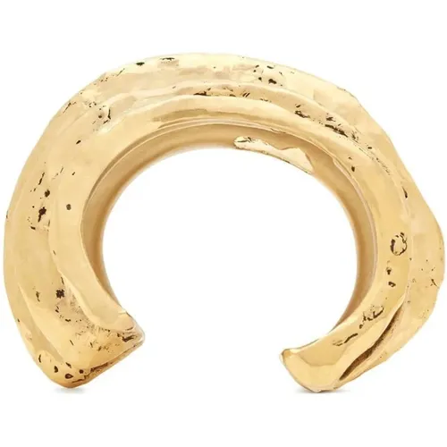 Antique Gold Brass Bracelet , female, Sizes: M - Saint Laurent - Modalova