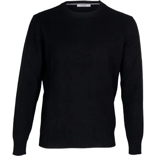 Cashmere and Wool Basic Crewneck Sweater , male, Sizes: XL, M, L - Kangra - Modalova