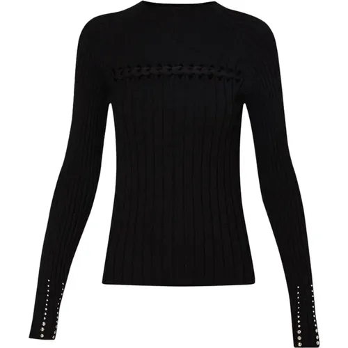 Pullover mit Nieten an den Ärmeln , Damen, Größe: XS - Liu Jo - Modalova