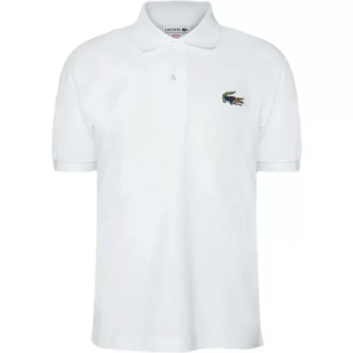 Klassisches Synthetisches Polo-Shirt , Herren, Größe: M - Lacoste - Modalova