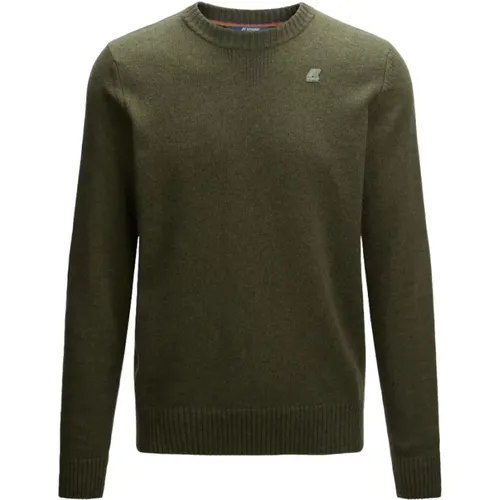 Crewneck Knitted Sweatshirt , male, Sizes: XL, M - K-way - Modalova