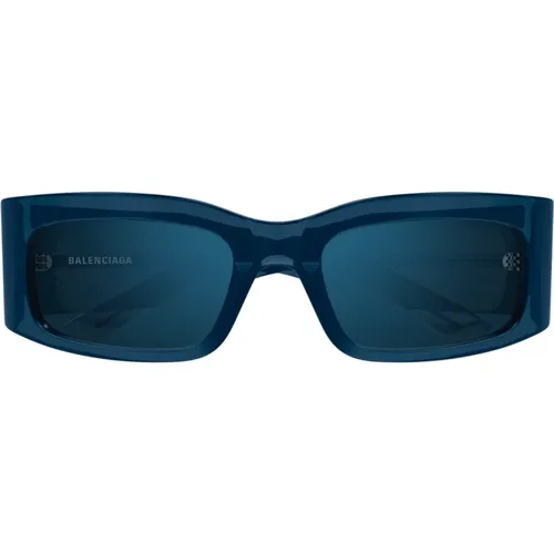 Blaue Sonnenbrille mit Zubehör,Stylische Sonnenbrille Bb0328S - Balenciaga - Modalova