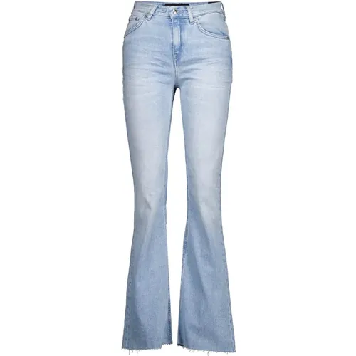 Flared Jeans in Hellblau , Damen, Größe: W28 L34 - drykorn - Modalova