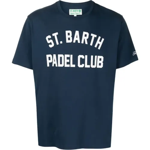 Logo-Print Baumwoll T-Shirt - MC2 Saint Barth - Modalova