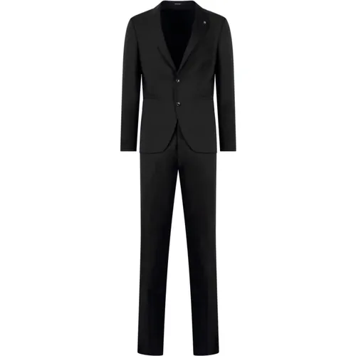 Slim Fit Satin Wool Suit , male, Sizes: 2XL - Tagliatore - Modalova