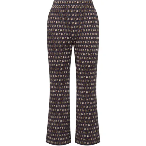 Blumen Jacquard Hose , Damen, Größe: S - MALIPARMI - Modalova